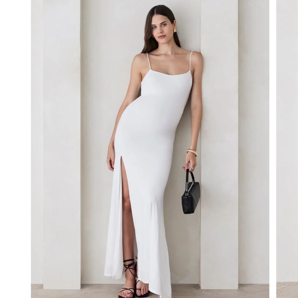 Bumpsuit White Rosie Maxi dress Size Small